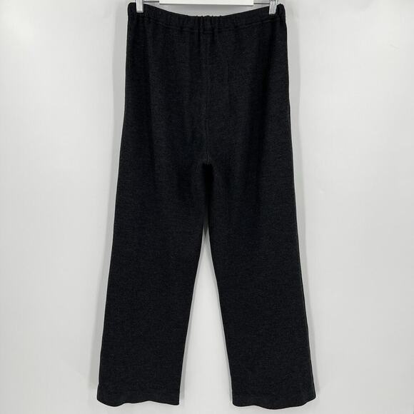 St. John Sport‎ Wide Leg Knit Charcoal Gray Pull On Pants Women’s Size Small - Picture 4 of 8